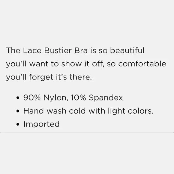 bebe Bustier 38C Lace Fringe Bra CHAMPAGNE DUSK Lace Trim Edge w Sporty Straps - Picture 12 of 13